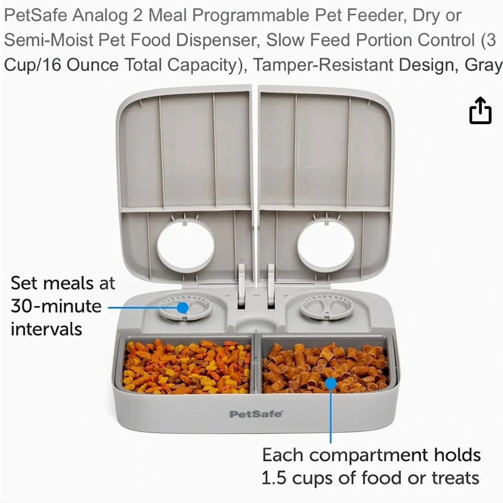 NIB Petsafe Automatic 2 meal pet feeder